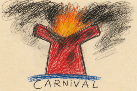 Shitty crayon Carnival funnel meme